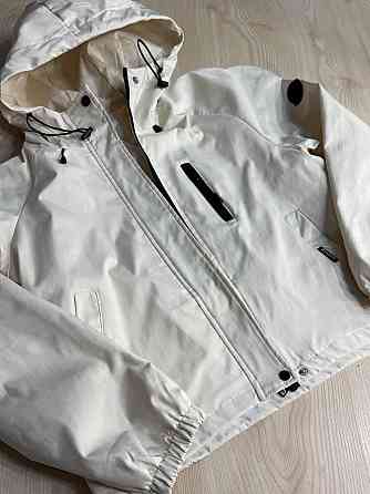 Куртка женская YZY 30128 ветровка оверсайз с капюшоном на подкладке one size, молочний, one size Киев