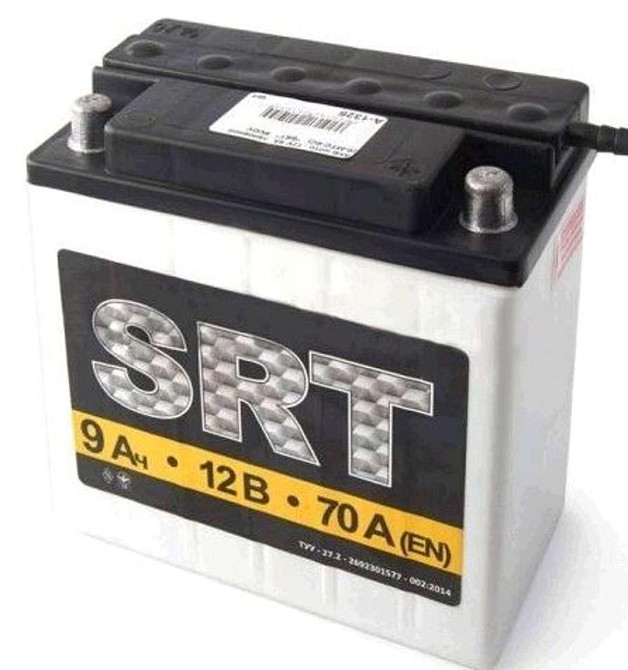 Акумулятор 12V 9А заливний (6МТC-9C) SRT Мукачево - фото 1