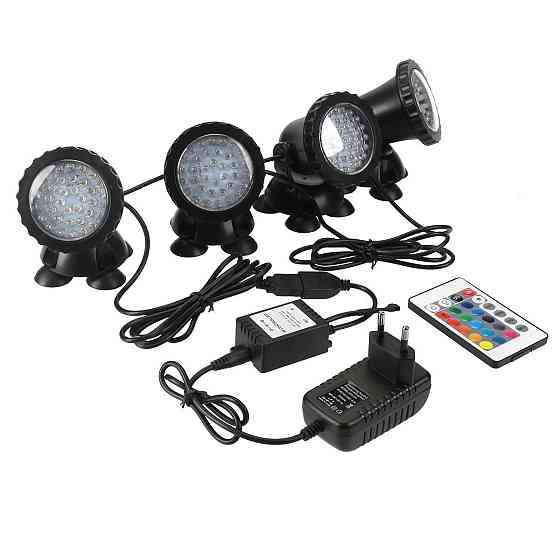 Светильники для пруда RGB 4*36 Led Киев