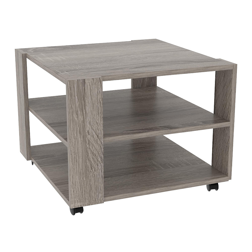 Стол журнальный Квант №4, Дуб Сонома Трюфель, 600/600/450 Львов - изображение 1