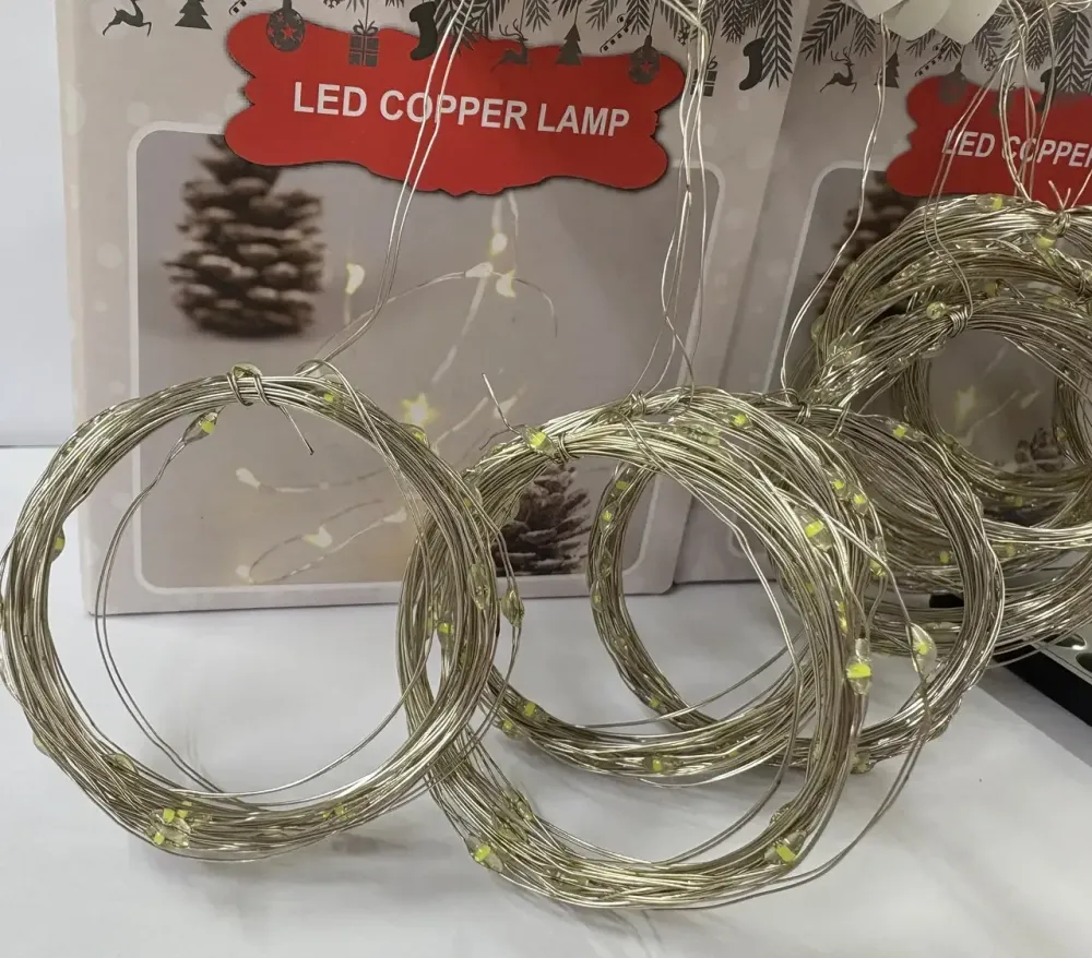 Гирлянда медная проволока Штора 3,0мХ2,0м Copper USB пульт ДУ 8 функций 200LED (теплый белый) COPPER-WIRE-200WW-9-2 Одесса - изображение 8