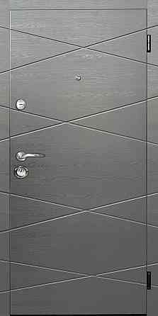 Двери квартирные, серия ЭКОНОМ модель ЭКО-4 титан горизонт/шелк горизонт 860 Киев