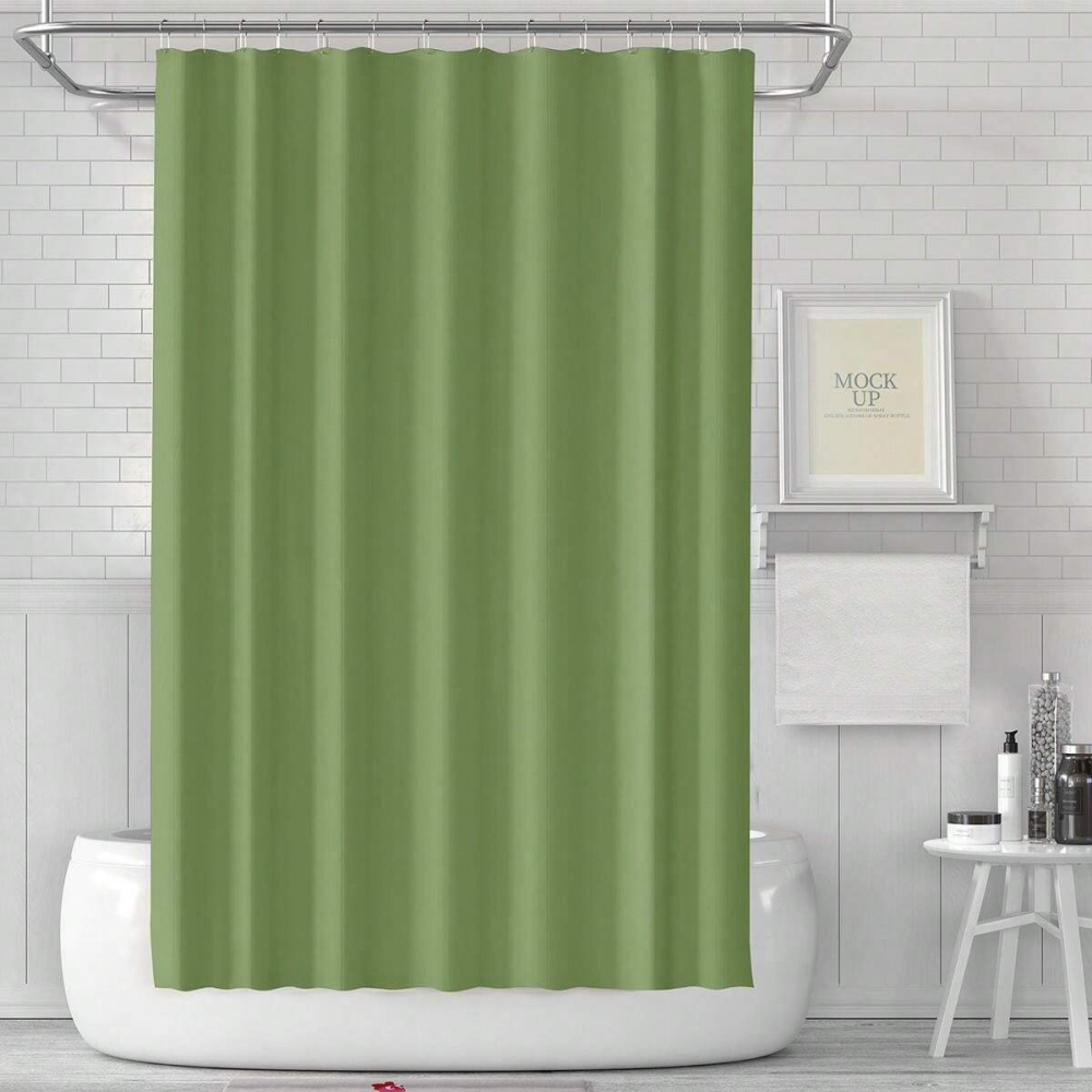 Шторка для душа и ванной комнаты из PEVA, цвет зеленый Каменец-Подольский - изображение 1