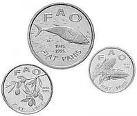 Хорватия набор монет 1995 (3 шт) FAO Полтава