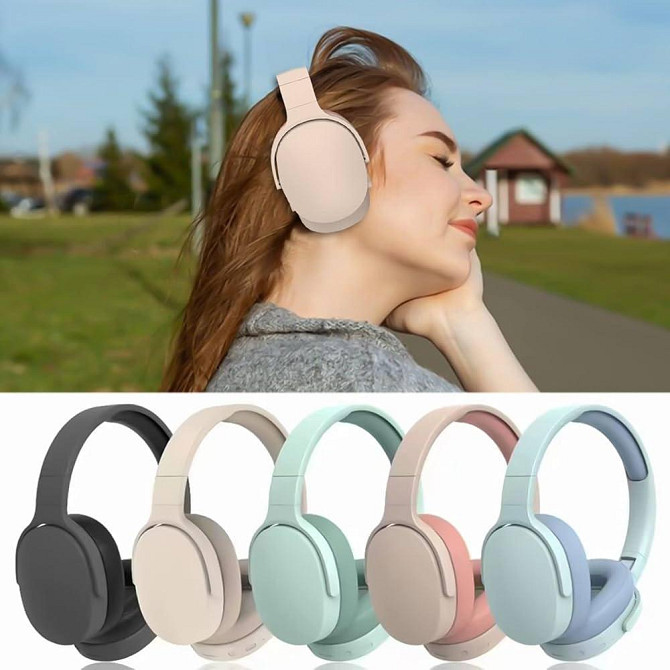 Накладные наушники Bluetooth P2961 mini-jack 3.5 мм - mini-jack 3.5 мм, 10 часов работы,поддержка ка Киев - изображение 10