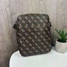 Стильна чоловіча сумка планшетка на плече стиль Guess, сумка-планшетка Гесс чорна ( 13258 )