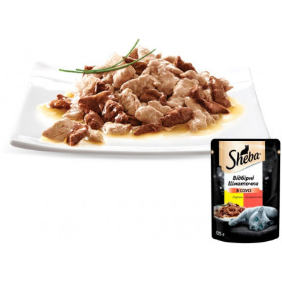 Влажный корм для кошек Sheba cig POU с курицей и говядиной в соусе 85 г (4770608257088) Винница - изображение 5
