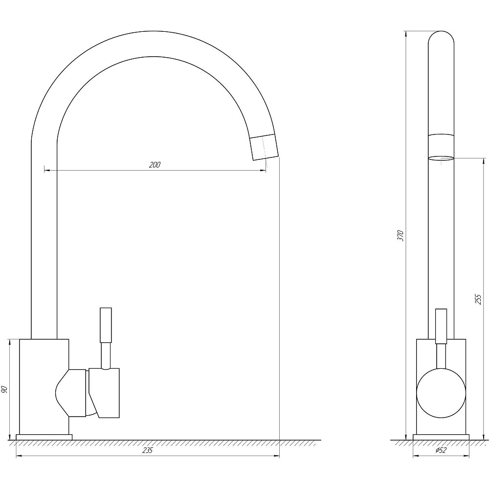 Змішувач для кухні Globus Lux ALPEN SUS-203S Тернополь - изображение 5