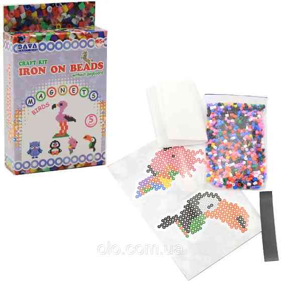 Набір для творчості "Магніти з термомозаїки без планшета "Птахи" TM-015 Вінниця