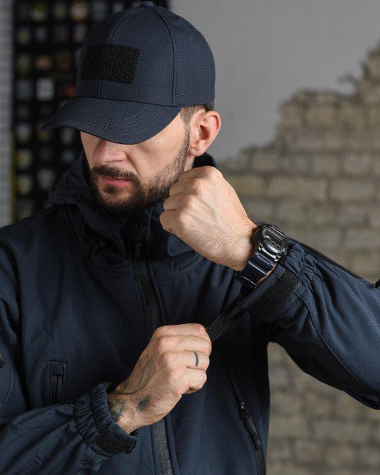 Тактическая куртка мужская ДСНС софтшел водоотталкивающяя ткань синяя XXXL Киев - изображение 18