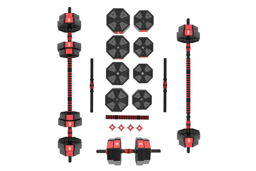 Набір композитні штанга та гантелі 15 кг HMS SGC15 Київ - фото 1
