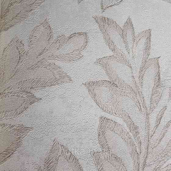 Шпалери метрові вінілові на флізелін 24 Carati Cristiana Masi листя великі бежеві на сірому Київ