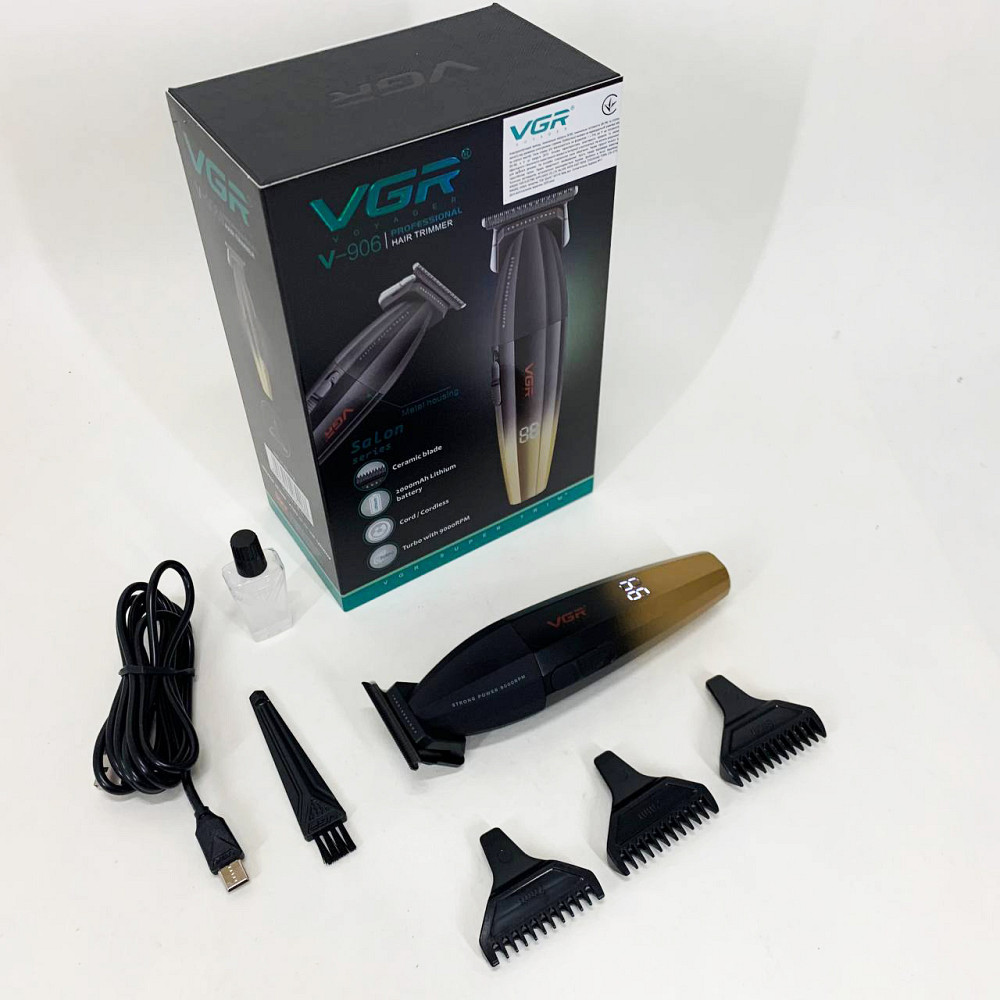 Бездротовий професійний тример для чоловічої стрижки VGR Машинка для стрижки волосся професіоналів DG-81 Львів - фото 2