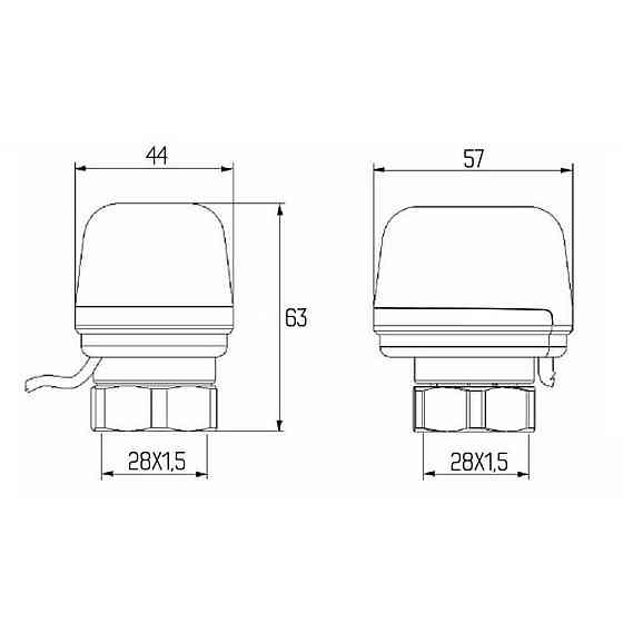 Сервопривод Icma 220V тип закритий No983 (NC) Київ