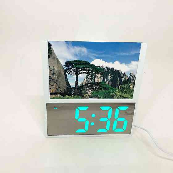 Часы сетевые электронные светящиеся настольные DS-6608, Часы электронные настольные SU-678 светящиеся vst Киев