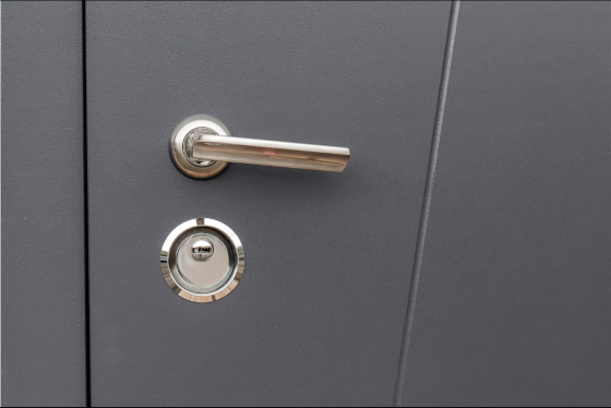 Двері вхідні Наші Двері РУБІЖ Ескада НОВА Антрацит 860х2040 мм Київ