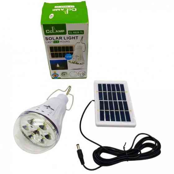Лампа LED акумуляторна з сонячною панеллю CL028 Харків