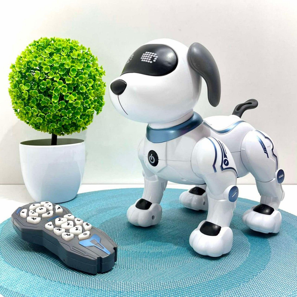 Собачка на радіокеруванні TK Group звуки казки пісні рус мова мелодії світло виконує команди Білий (ТК-1230) Чернигов - изображение 1