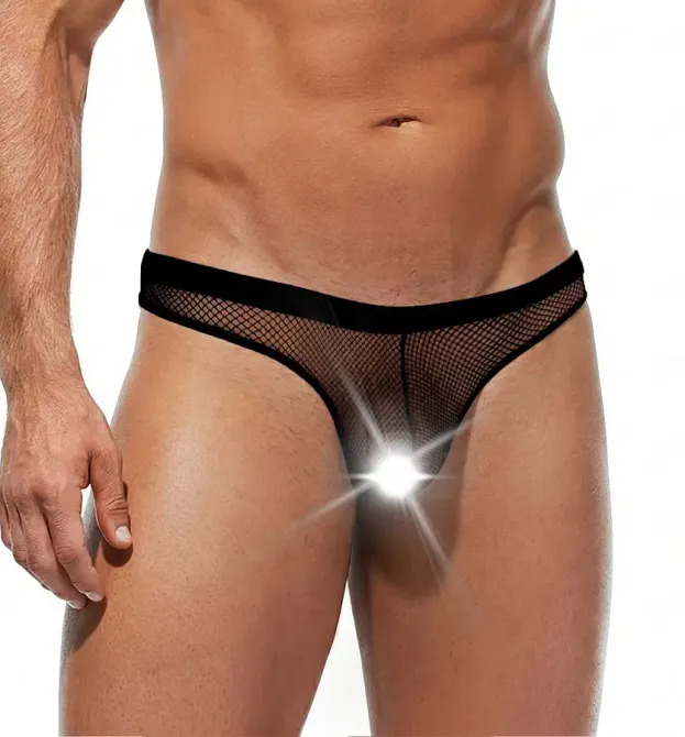 Чоловічі труси з сітки Art of Sex — Demir, колір чорний, розмір L–2XL Львів - фото 1