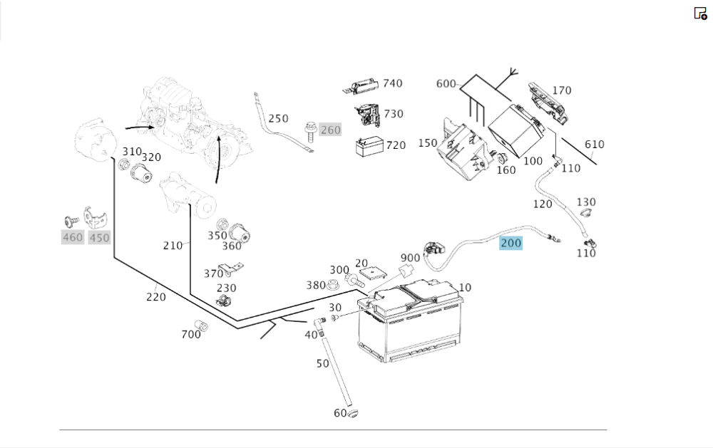 Mercedes-Benz  A1665420018 Мінусова клема АКБ з блоком на масу CLA C117 GLA X156 A-class W176 B-class W242 B-class W246 Одесса - изображение 2