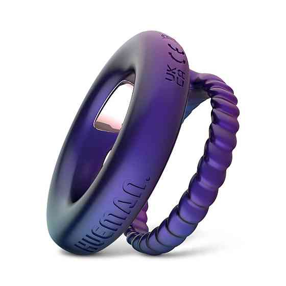 Ерекційне віброкільце Hueman - Jupiter Vibrating Cock and Ball Ring Sex Aura Київ