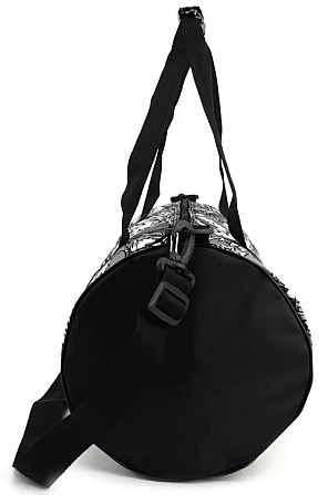 Сумка спортивная Wallaby 214 25х48 черно-серая S214390 Киев - изображение 4