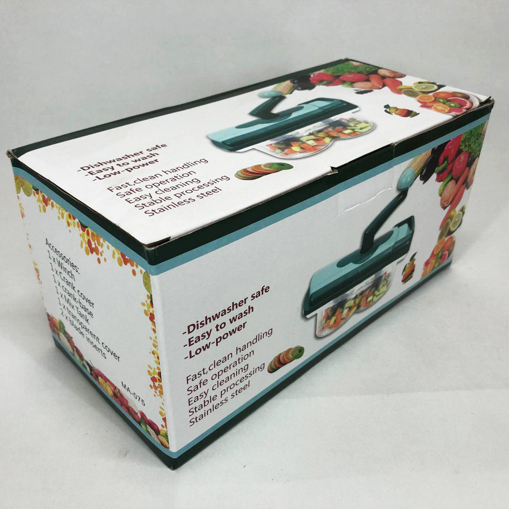 Терка универсальная greater для овощей Nicer, Терка слайсер для овощей, Овощерезка много насадок ZR-82 Львов - изображение 7