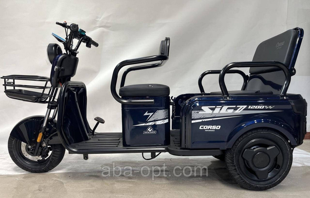Електричний трицикл з кузовом Corso BIG S SIG7 1200W-72V-23Ah шини 10"/10" купити дешево в Україні Одеса - фото 10