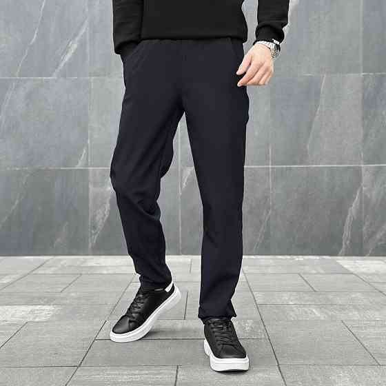 Чоловічі чорні штани демісезонні із софтшелу Pobedov Point Київ