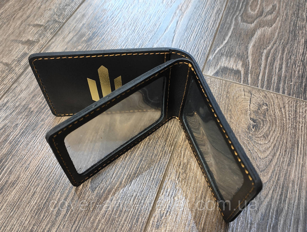 Обкладинка посвідчення на "Державне бюро розслідувань" з додатковим клапаном (золото) Київ - фото 4