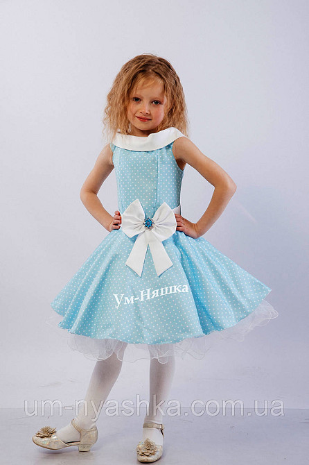 Стиляги детское нарядное платье в горох Кривой Рог - изображение 1
