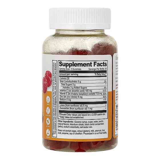 Витамины для глаз Lifeable Lutein and Zeaxanthin Adults 60 жев таб клубника Киев