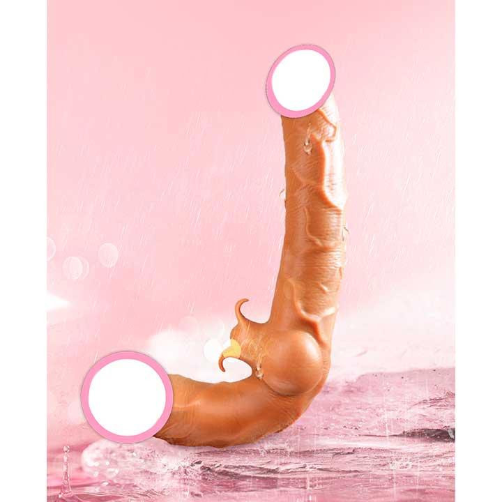 Безремневой силиконовый страпон с вибрацией Strapless Strap on Винница - изображение 6