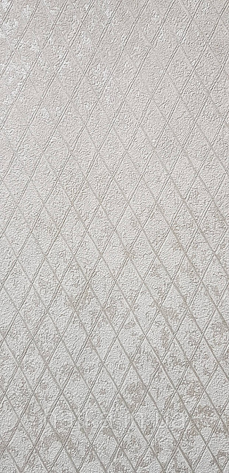 Шпалери вінілові на флізеліні Marburg Aura метрові смуги сіточкою структурні світло-сірі сріблясті Київ - фото 1