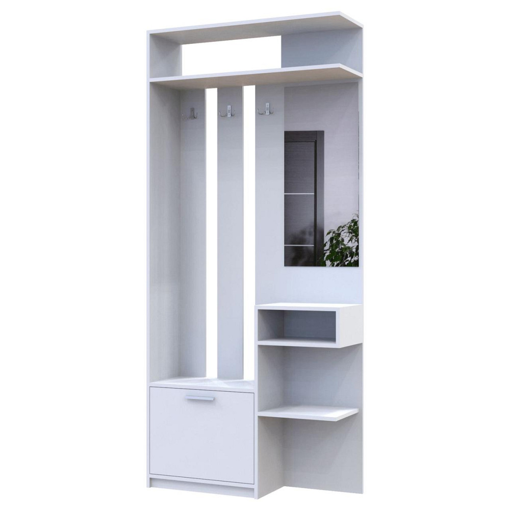 Передпокій Doros Рів'єра 91,5х30х203 см Білий (DRS-011332) Дніпро - фото 1