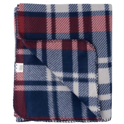Плед Ardesto Fleece 100% полиэстер, клеточка, сине-бордовый 130х160 см (ART0719PB) Вінниця - фото 4