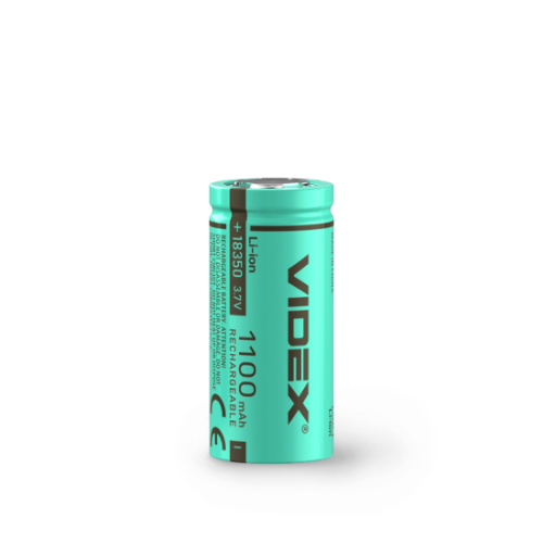 Акумулятор 18350 Li-lon 1100mAh без захисту (бл-1шт) Videx Житомир - фото 1