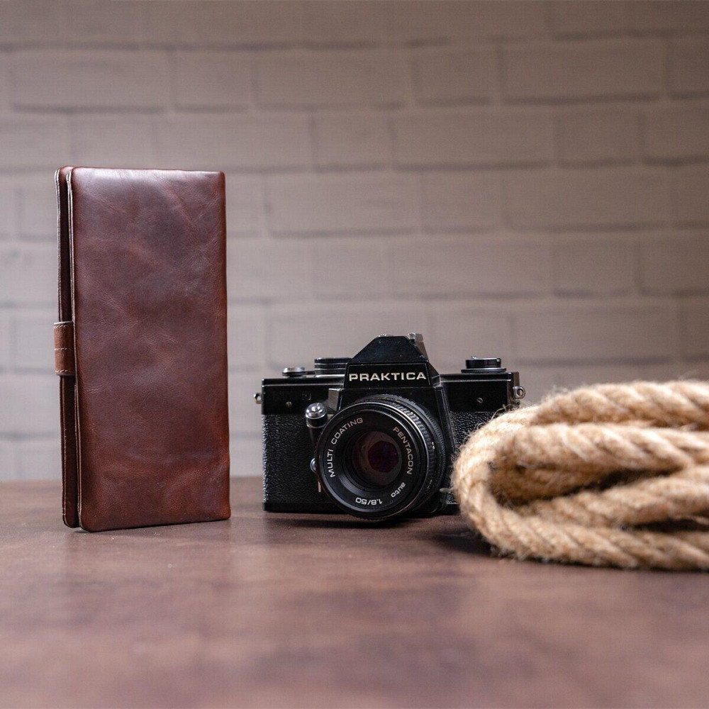 Кошелек универсальный Vintage 14912 Коричневый Киев - изображение 8