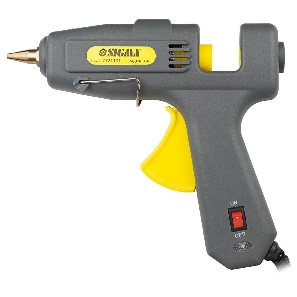 Термоклеевой пистолет с выключателем Ø11.2мм 100Вт SIGMA (2721101) Ровно - изображение 1