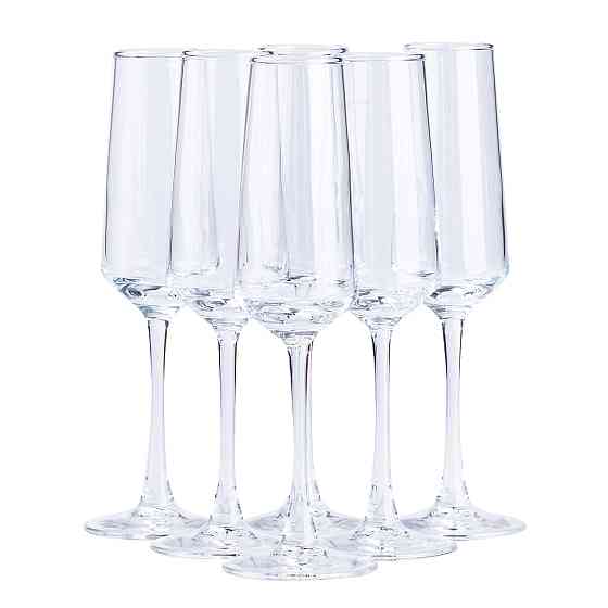 Келихи для шампанського на високій ніжці 6 шт HP564 Київ