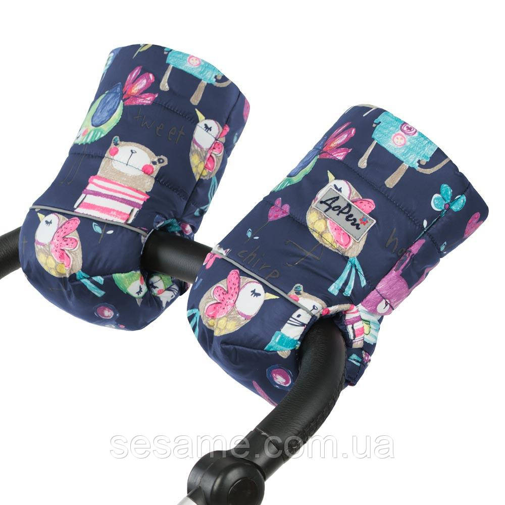 Муфта на натуральной овчине Рисунки на Синем фоне Харьков - изображение 2