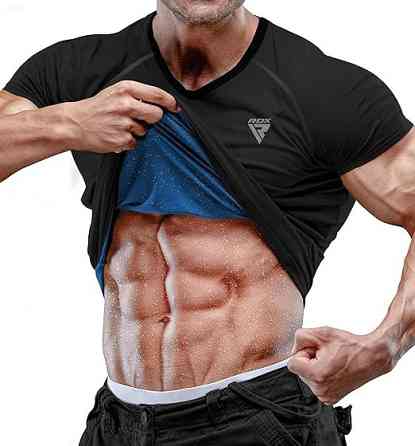 Чоловіча футболка RDX M1 з ефектом сауни Black L Кам'янське
