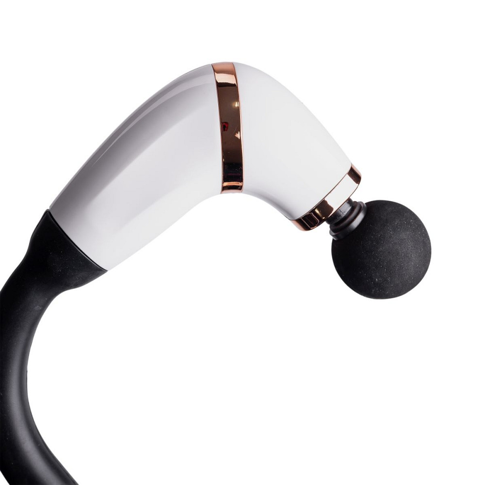 Перкусійний ручний масажер акумуляторний 17 Вт зарядка від USB до 3200 об/хв Білий HP-11-11W Коломия - фото 9