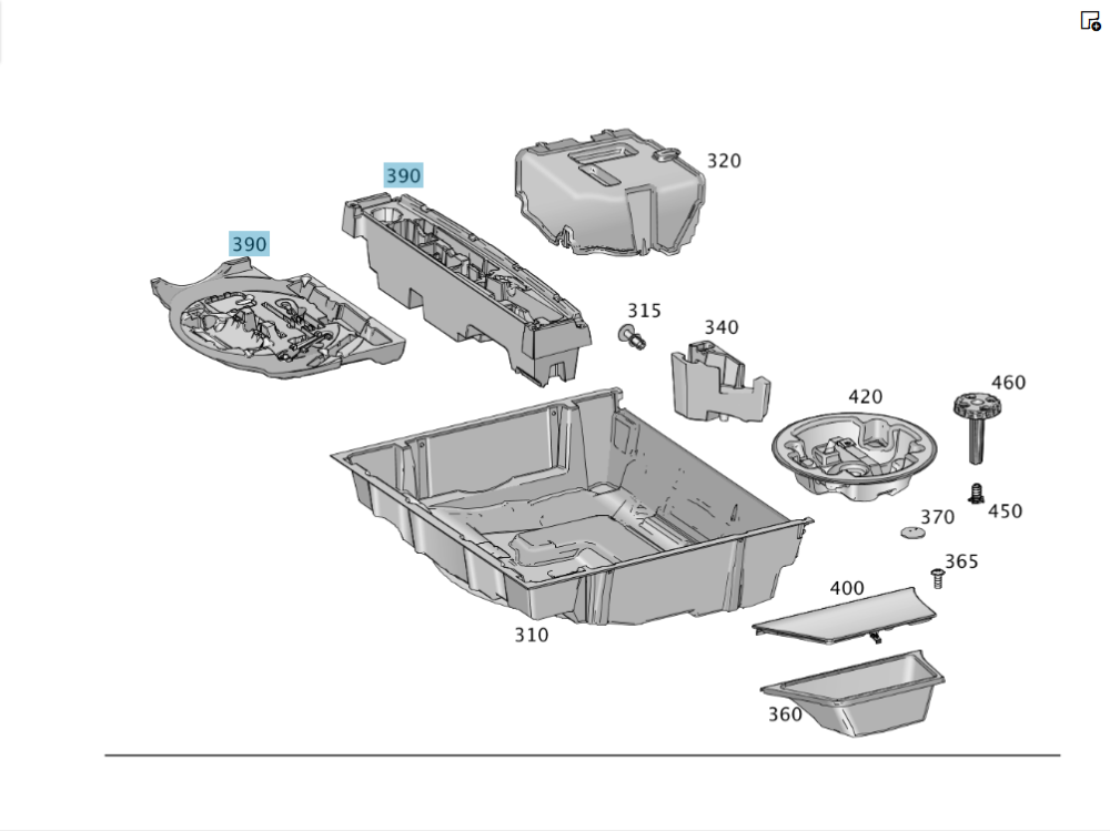 Mercedes-Benz  A1668990021 Ящик для інструментів ML/GLE W166 GLE Coupe C292 Одеса - фото 2