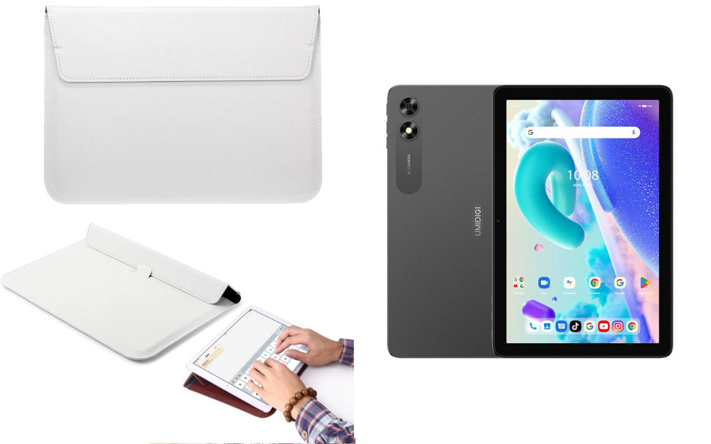 Чохол-конверт VitoCase для UMIDIGI G2 Tab, з функцією підставки для планшета Білий Київ - фото 1