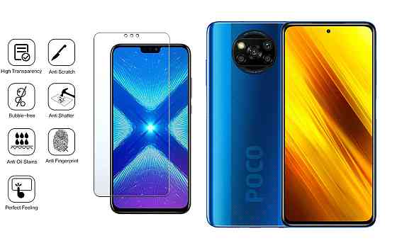 Защитное стекло NeoGlass для POCO X3 NFC – ультрапрозрачное и устойчивое Киев