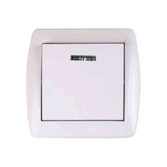 Выключатель одноклавишный с подсветкой, Acura белый Днепр