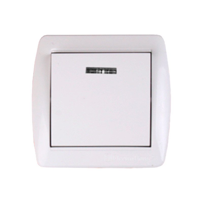 Выключатель одноклавишный с подсветкой, Acura белый Днепр - изображение 1