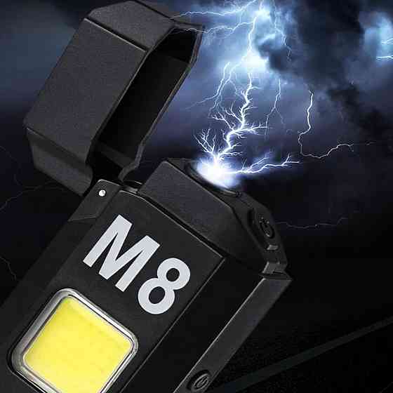 Спіральна запальничка з LED ліхтариком та функцією USB зарядки 6002 M8 Київ