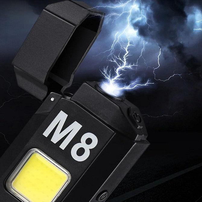 Спіральна запальничка з LED ліхтариком та функцією USB зарядки 6002 M8 Київ - фото 1